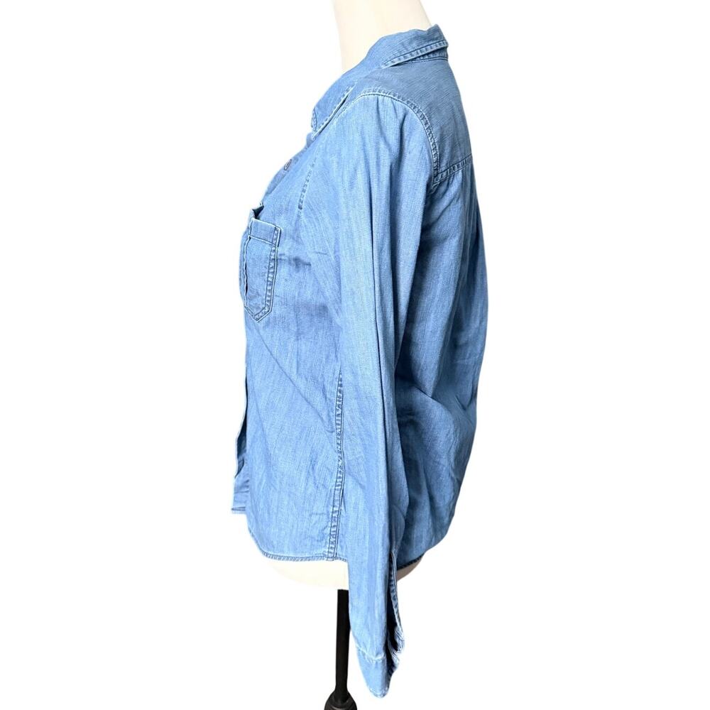 Express Women's Denim Button Down XS Blue - Picture 2 of 4